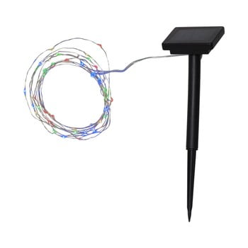 Șirag luminos solar led cu diode multicolore best season dewdrop, 50 becuri