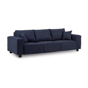 Canapea cu 3 locuri kooko home modern, albastru închis