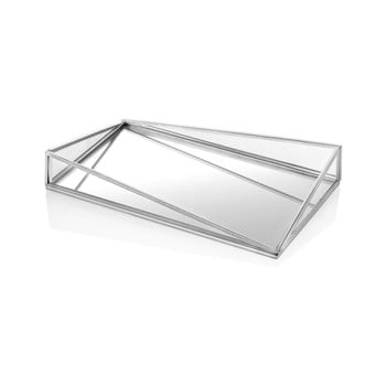 Tavă decorativă the mia glamour, 33 x 20 cm, argintiu