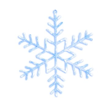 Decoraíune luminoasă cu LED Best Season Merry Snowflake, Ø 80 cm