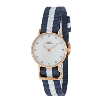 Ceas de damă daniel wellington glasgow gold, ⌀ 26 mm, alb-roz auriu