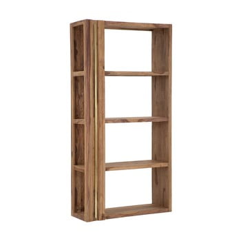 Bibliotecă din lemn sheesham mauro ferretti elegant