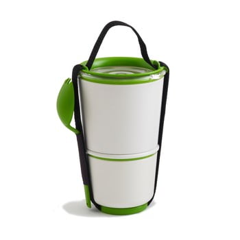 Bol pentru gustări black + blum lunch pot, alb - verde