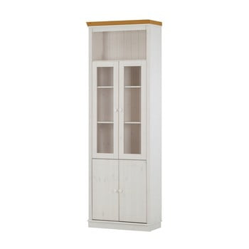 Ușă pentru vitrina din lemn de pin støraa annabelle, alb
