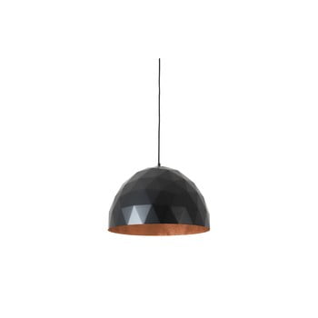 Lustră cu detalii arămii custom form leonard, ø 50 cm, negru