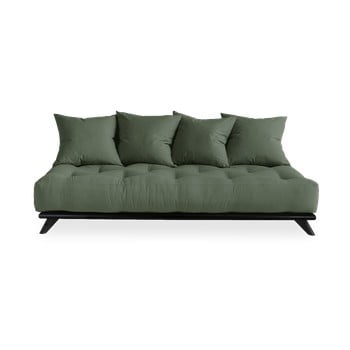 Canapea karup design senza black/olive green, verde