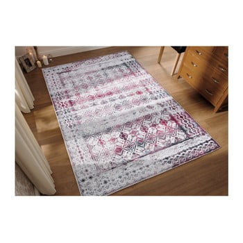 Covor cu rezistență la pete Floorita Kilim Ivory Cherry, 160 x 230 cm