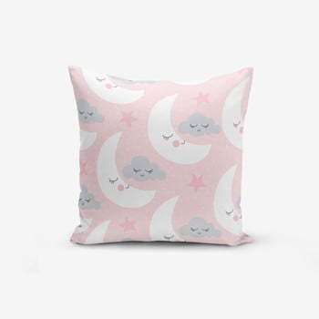 Față de pernă cu amestec din bumbac minimalist cushion covers with points moon and cloud, 45 x 45 cm
