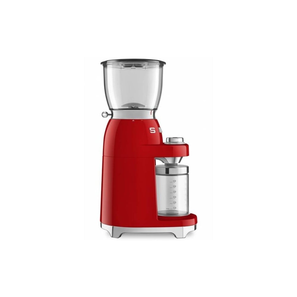 Červený mlýnek na kávu SMEG 50's Retro