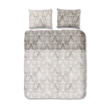 Lenjerie de pat din bumbac satinat descanso grey, 135 x 200 cm