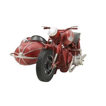 Motocicletă metalică decorativă mauro ferretti sidecar