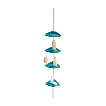 Raft telescopic de perete pentru baie wenko compact, albastru