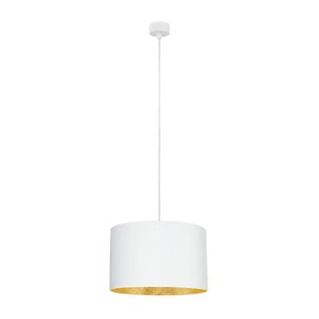 Lustră cu interiorul auriu sotto luce mika, ∅ 36 cm, alb