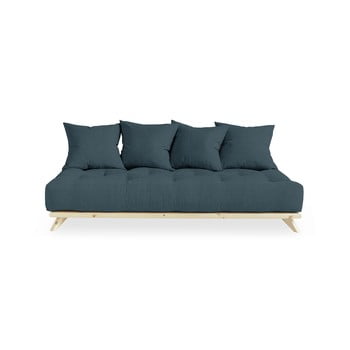 Canapea karup design senza natural/deep blue, albastru închis