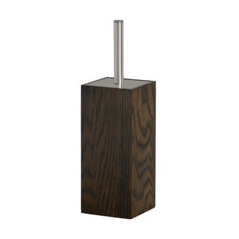 Perie wc cu suport din lemn wireworks mezza dark