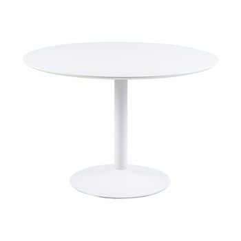 Masă rotundă actona ibiza, ⌀ 110 cm, alb