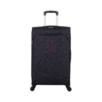 Troler cu 4 roți lulucastagnette teddy bear, 71 l, mov