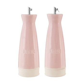 Set 2 recipiente pentru ulei și oțet premier housewares, 528 ml, roz