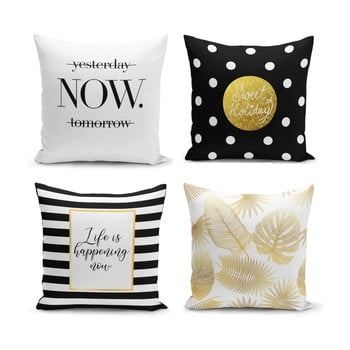 Set 4 fețe de pernă minimalist cushion covers keneo, 45 x 45 cm