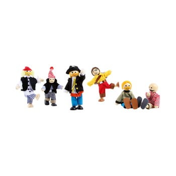 Set figurine din lemn și material textil legler pirates