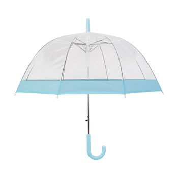 Umbrelă transparentă cu deschidere automată Ambiance Pastel Blue, ⌀ 85 cm