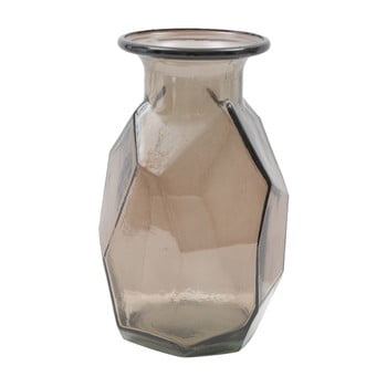 Vază din sticlă reciclată mauro ferretti stone, ⌀ 9 cm, maro