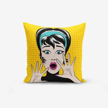 Față de pernă din amestec de bumbac minimalist cushion covers popart points, 45 x 45 cm