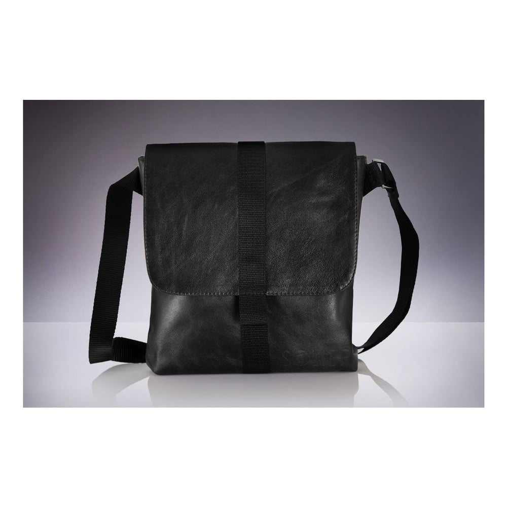 Pánská kožená taška Solier SL31, černá