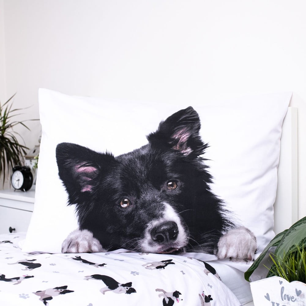 Produktové foto Bavlněné dětské povlečení na jednolůžko 140x200 cm Border Collie – Jerry Fabrics