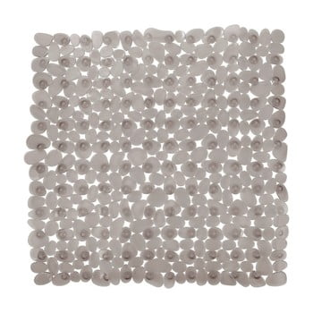 Covor baie anti-alunecare wenko drop, 54 x 54 cm, gri - bej
