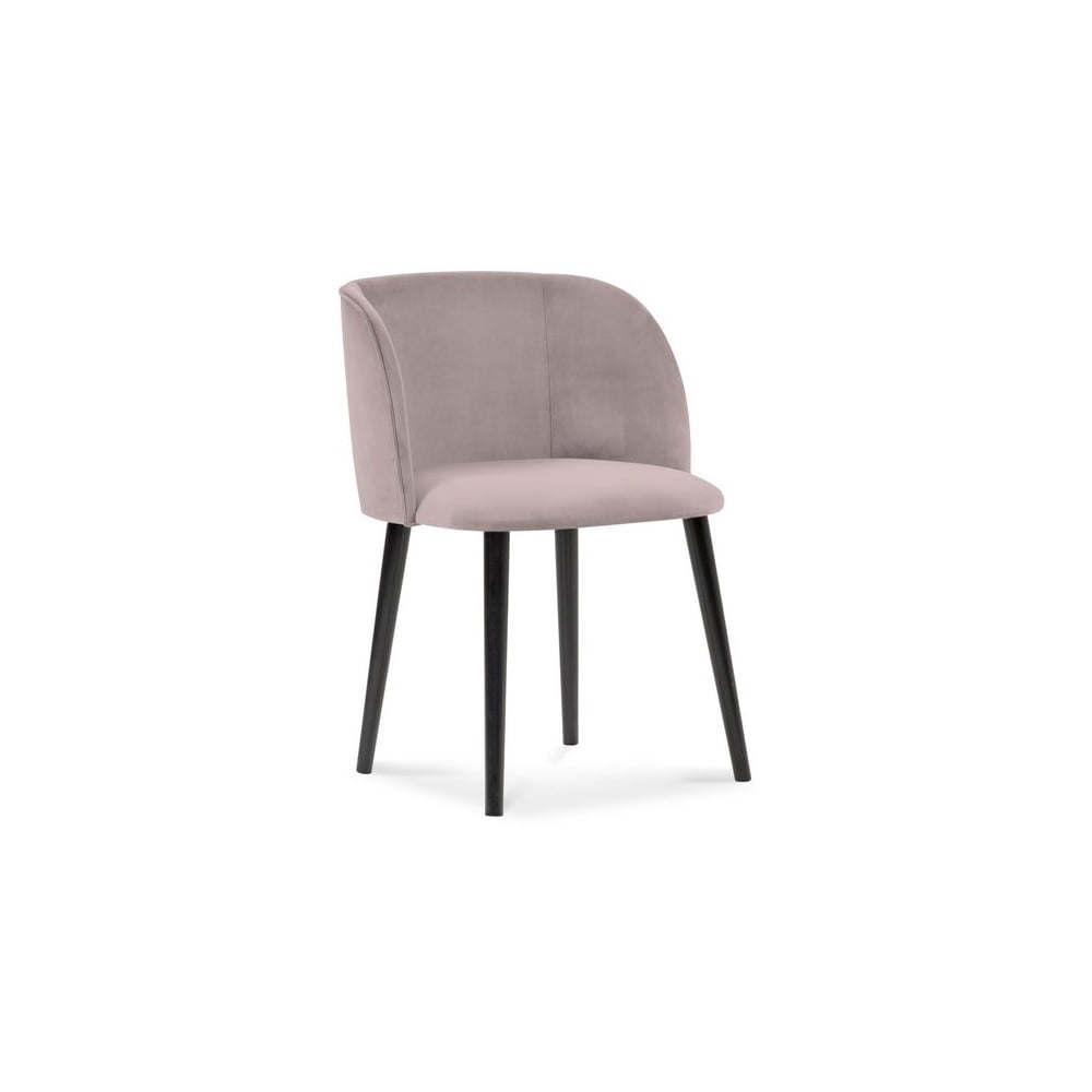 Půdrově růžová jídelní židle se sametovým potahem Windsor & Co Sofas Aurora