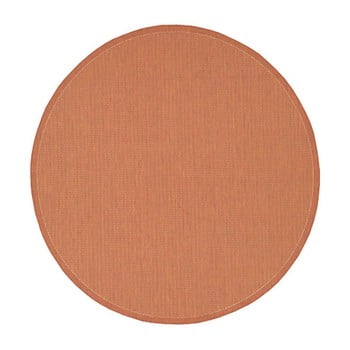 Covor potrivit pentru exterior floorita tatami, ø 200 cm, portocaliu