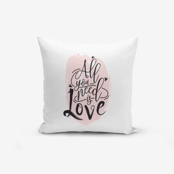 Față de pernă minimalist cushion covers writting, 45 x 45 cm