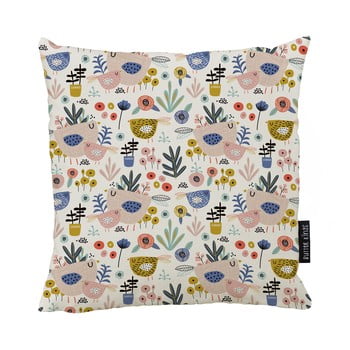 Pernă din bumbac butter kings bird flowers 50 x 50 cm