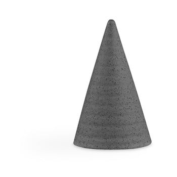 Statuetă decorativă din ceramică kähler design glazed cone dark grey, înălțime 11 cm, gri închis