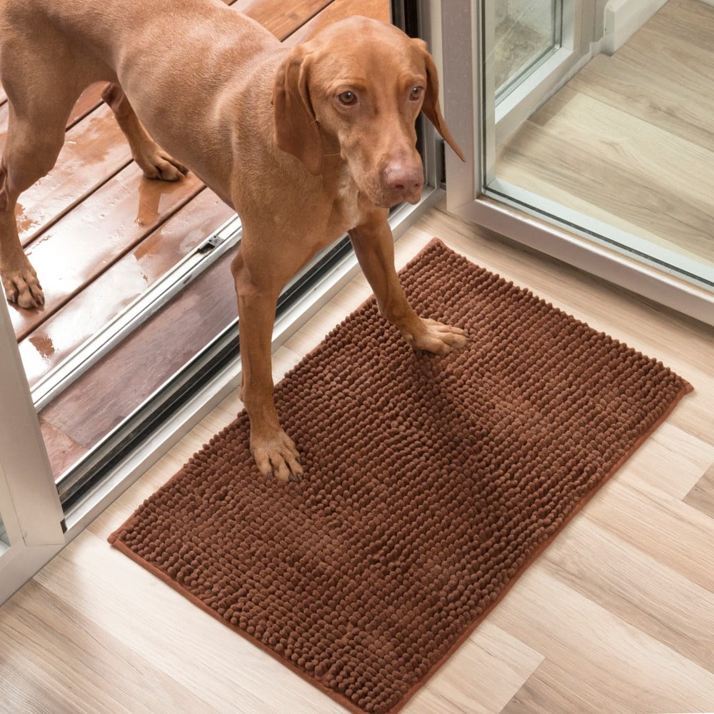 Hnědá psí rohožka InnovaGoods Pet Doormat, 85 x 65 cm