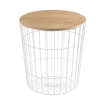 Măsuță actona lotus light, Ø 43 cm, alb