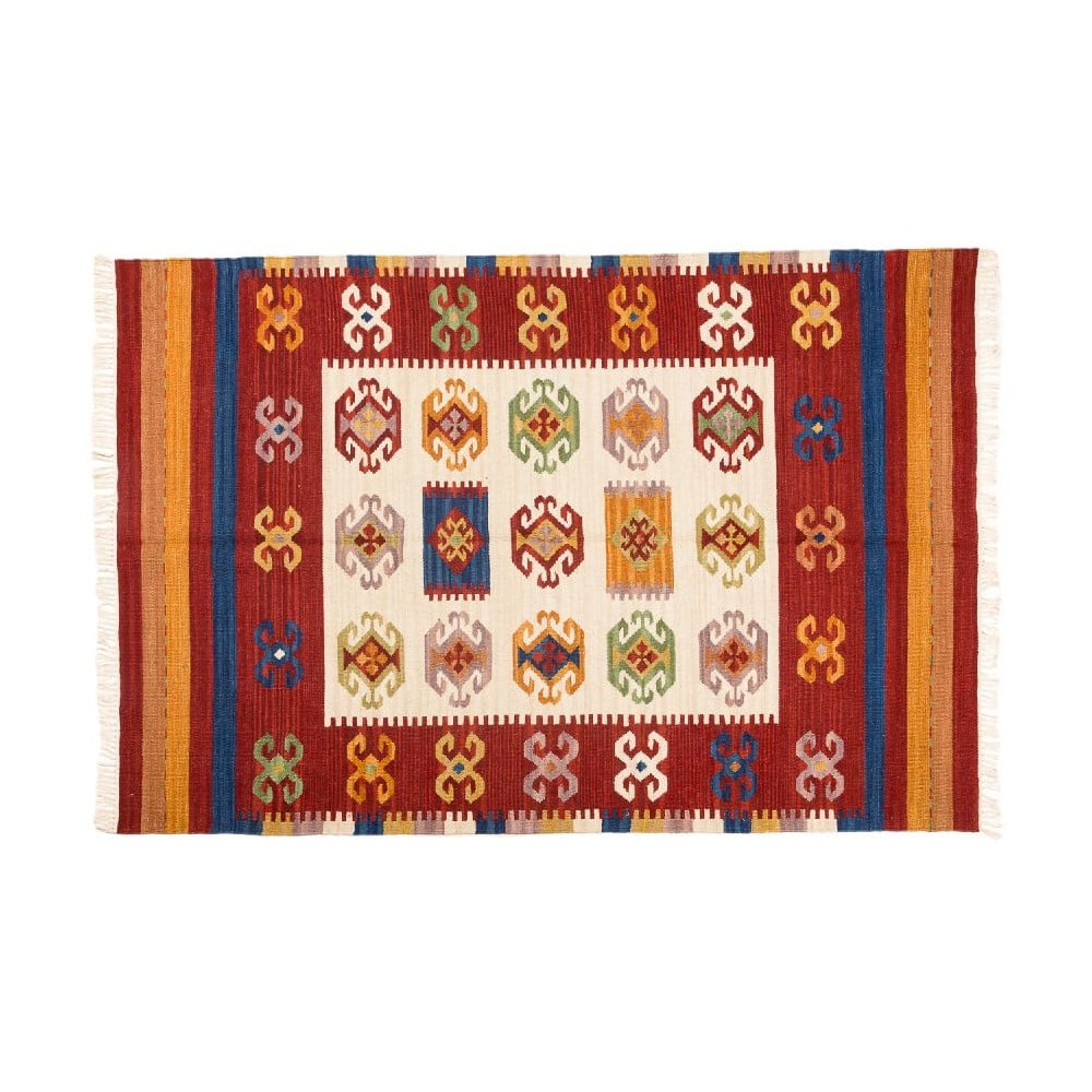 Ručně tkaný koberec Kilim Dalush 007, 90x60 cm