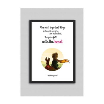 Tablou north carolina scandinavian home decors little prince quote v2, 33 x 43 cm