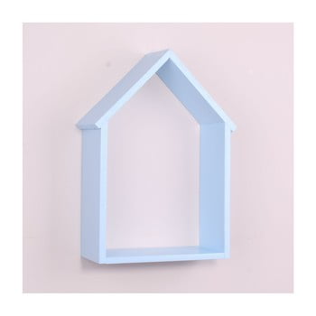 Raft de perete din lemn north carolina scandinavian home decors house, albastru deschis