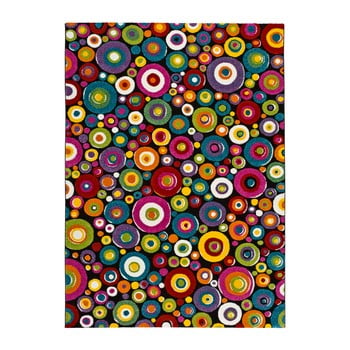 Covor adecvat și pentru exterior Universal Happy Mulo, 80 x 150 cm, multicolor