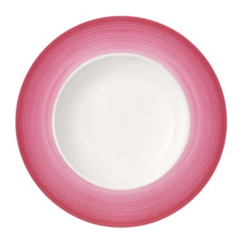 Farfurie adâncă din porțelan pentru paste Villeroy & Boch Colourful Life, alb-roz