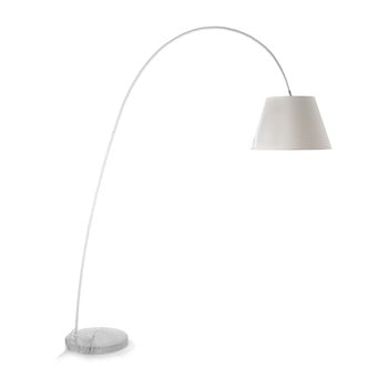 Lampadar cu abajur alb și baza din marmură Tomasucci Smarty imagine