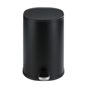 Coș de gunoi cu pedală wenko nant, 5 l, negru mat