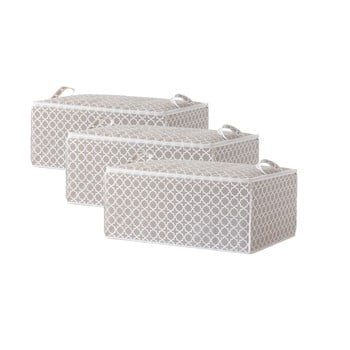 Set 3 cutii cu vid pentru haine compactor premium valve large, 80 x 100 cm