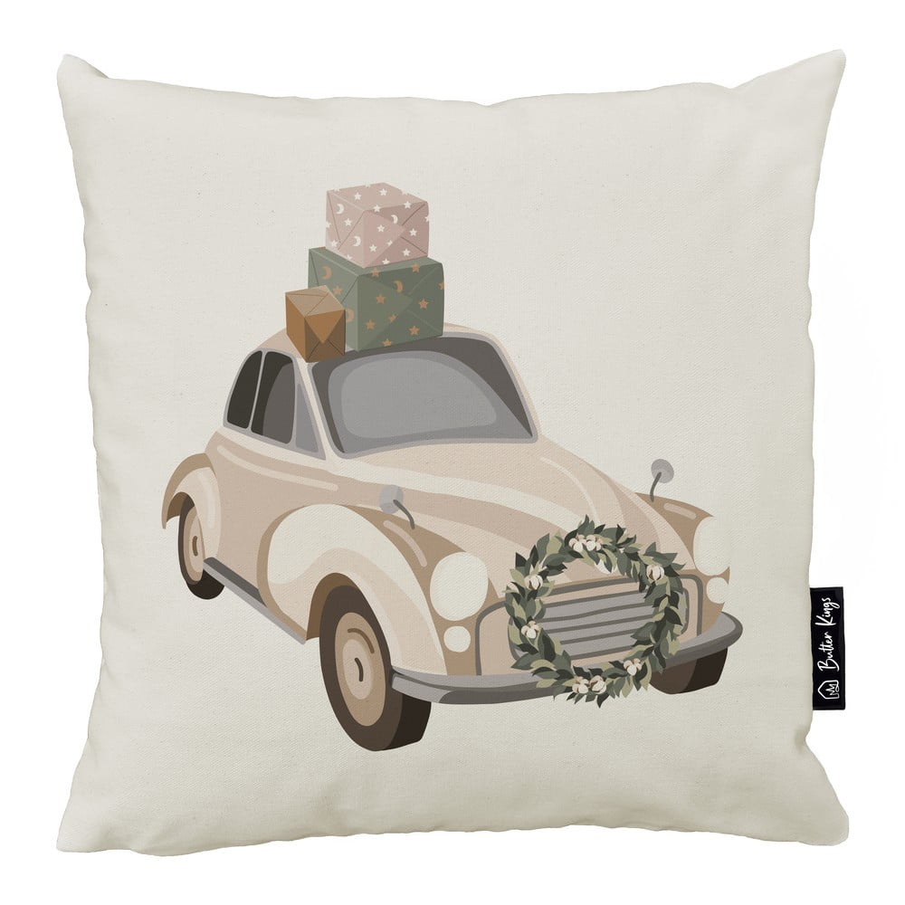 Povlak na polštář s vánočním motivem 45x45 cm Festive Car – Butter Kings