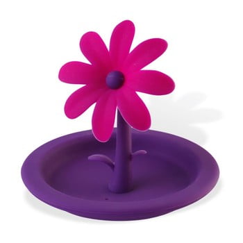 Capac de silicon pentru cană vialli design flower, violet