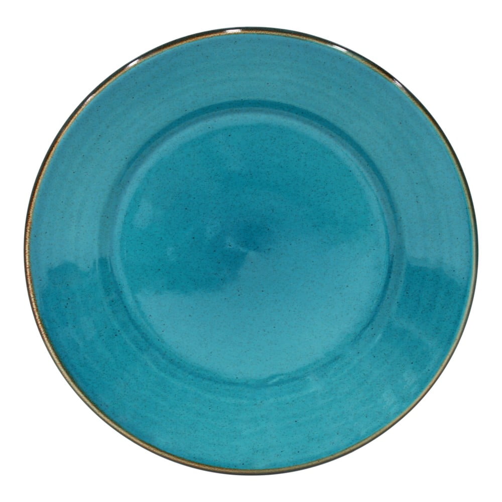 Modrý talíř z kameniny Casafina Sardegna, ⌀ 30 cm