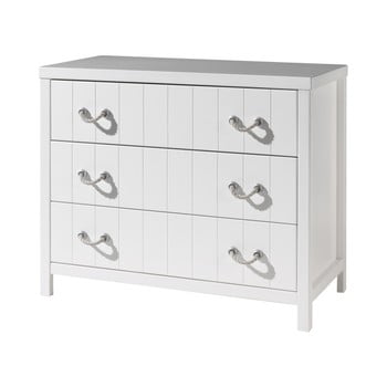 Comodă pentru copii vipack lewis, alb