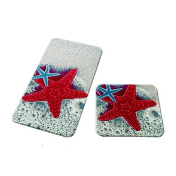 Set 2 covorașe de baie Confetti Bathmats Starfish